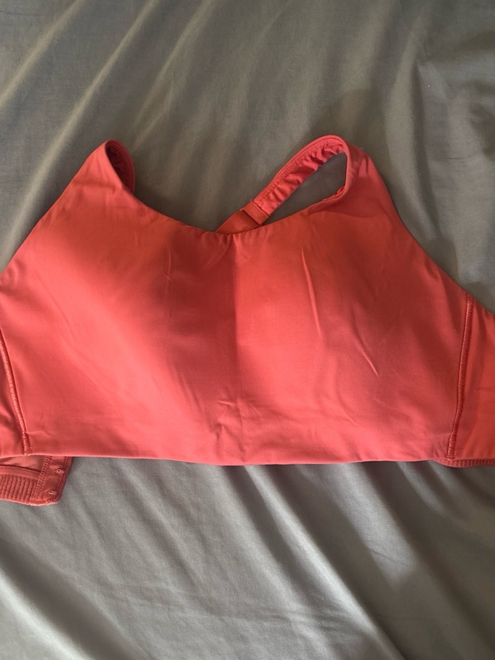 Coral High-Neck Crop Tank Top